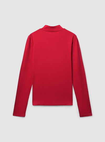 T-shirt lupetto in tessuto caldo