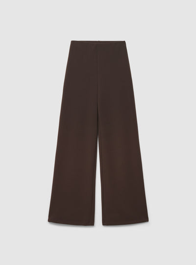 Pantaloni wide leg a tinta unita