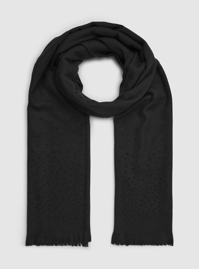 Pashmina con strass tono su tono