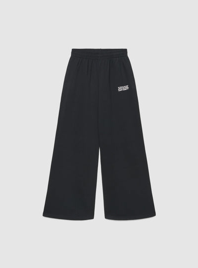 Широки спортни панталони с надписи wide leg