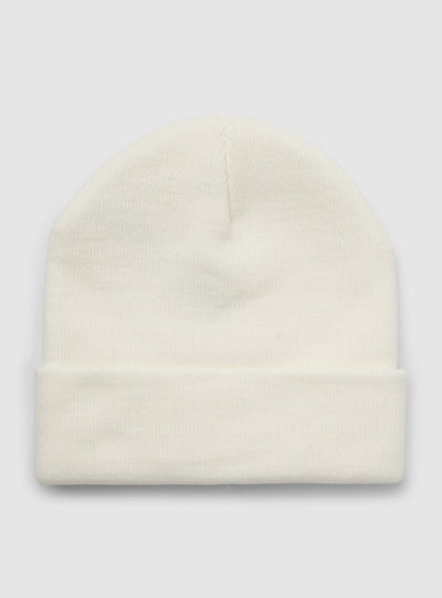 Gorro con bordado de texto