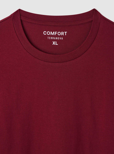 T-shirt comfort fit a tinta unita