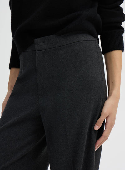 Pantaloni wide leg effetto mélange