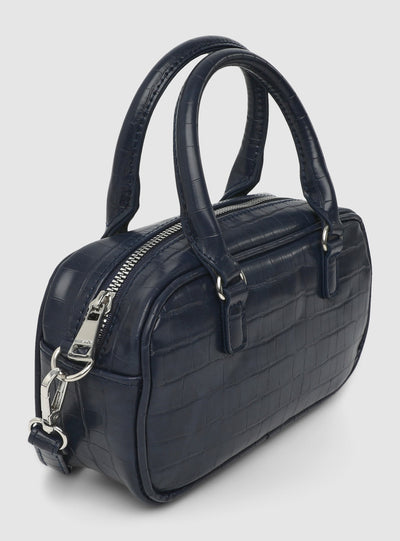 Borsa piccola effetto coccodrillo