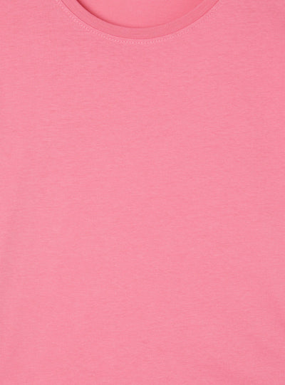 Camiseta crop con mangas con solapa