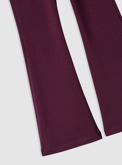 Flared jogger trousers with drawstring waistband