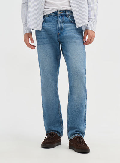 Jeans straight fit a cinque tasche