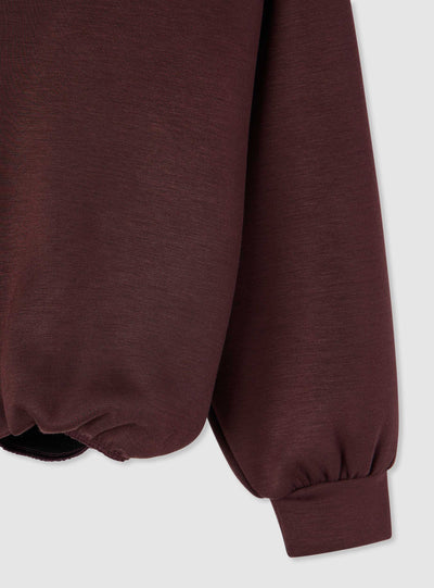 Felpa con cappuccio e zip tinta unita