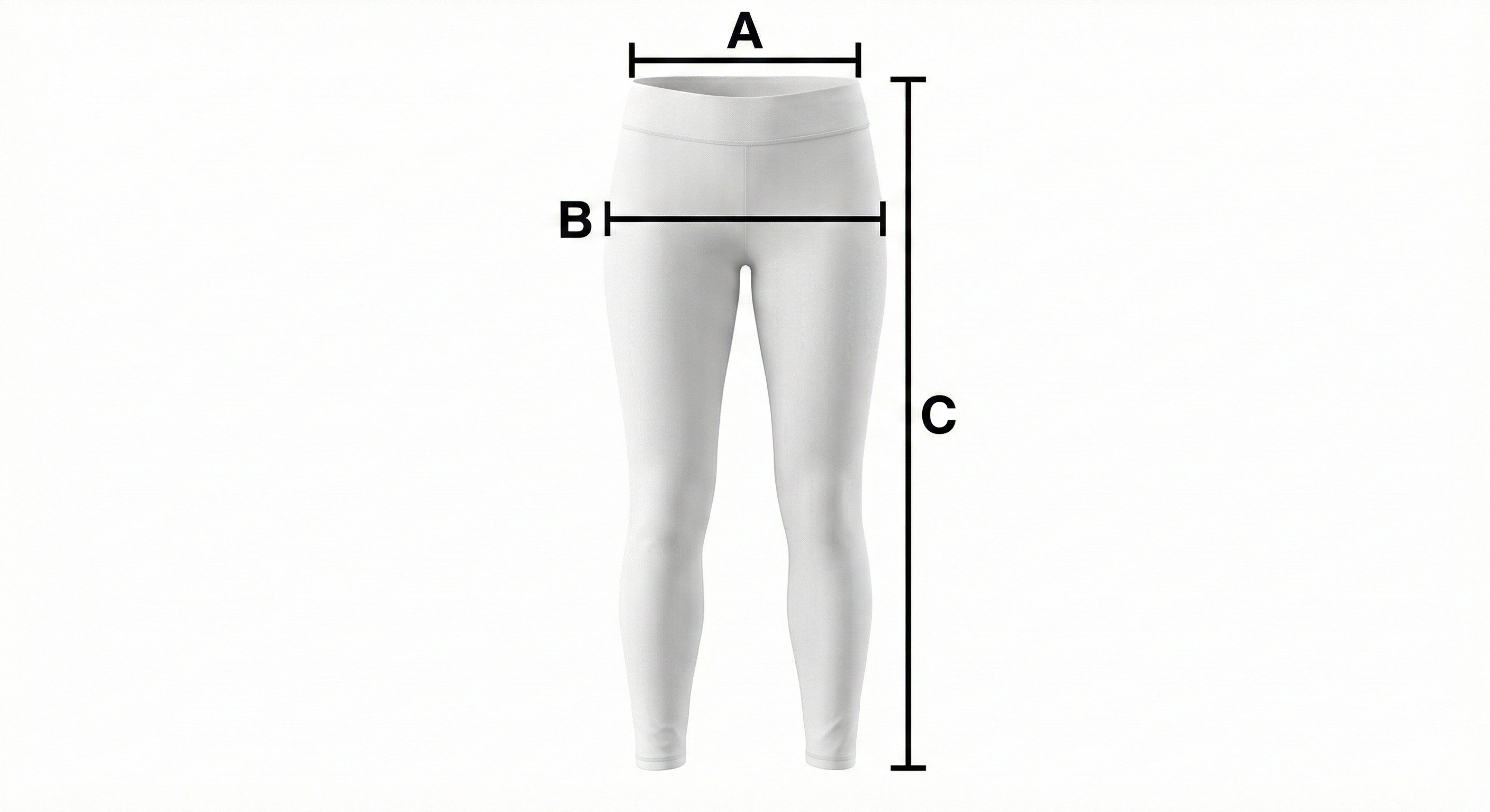 Schema delle misure - Leggings Lungo Bambina