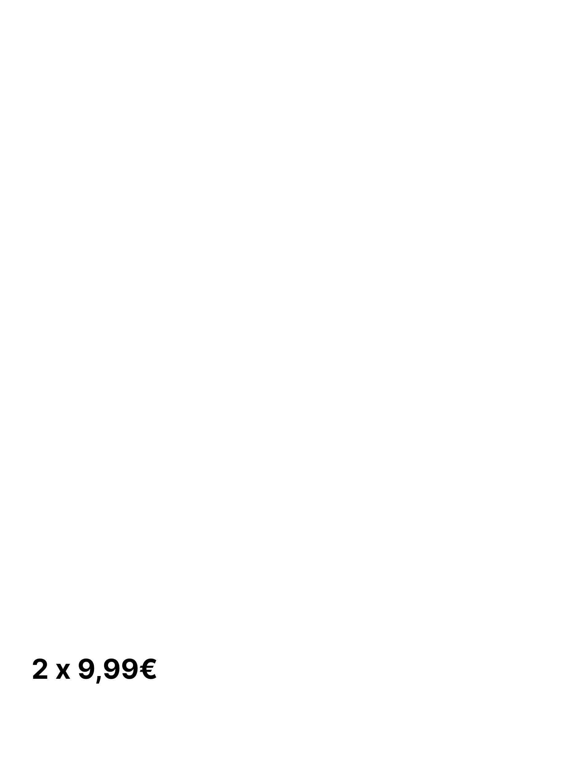 2X9.99€ ITA,SPA,GER,FRA,AU