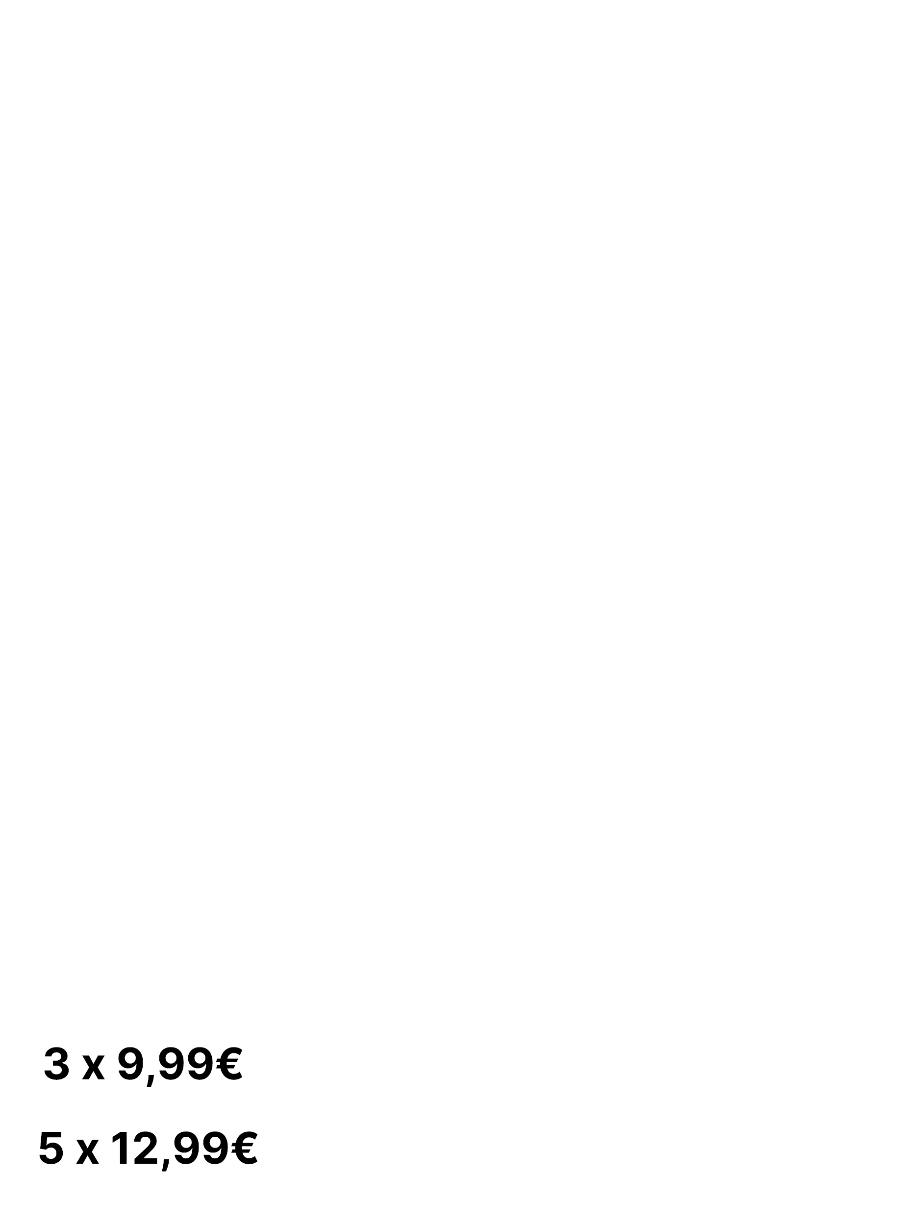 3x9.99/5x12.99€ ITA,SPA,GER,AU,FRA