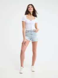 Short pants jeans Woman Terranova