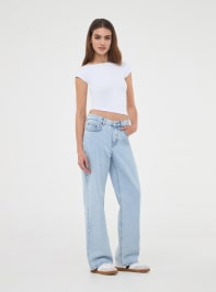 Pantalone Jeans Lungo Donna Terranova