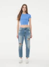 Long pants jeans Woman Terranova