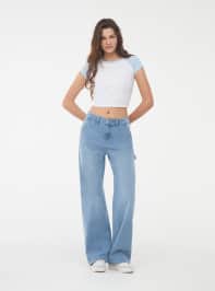 Long pants jeans Woman Terranova