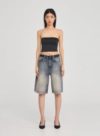 Pantalone Jeans Corto Donna Terranova