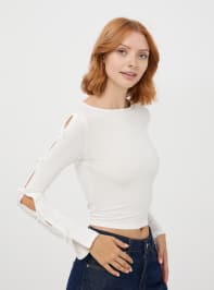 Тениска дълъг ръкав Дамско Terranova