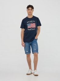 Pantalone Jeans Corto Uomo Terranova