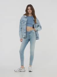 Pantalone Jeans Lungo Donna Terranova