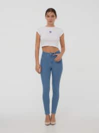 Pantalone Jeans Lungo Donna Terranova