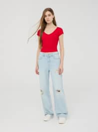 Long pants jeans Woman Terranova
