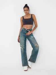Pantalone Jeans Lungo Damen Terranova
