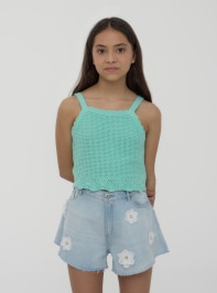 Pantalone Jeans Corto Bambina Kids