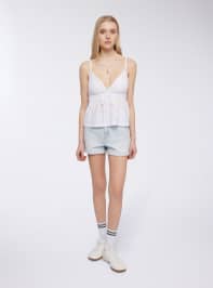 Pantalone Jeans Corto Donna Terranova