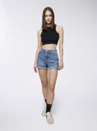 Pantalone Jeans Corto Donna Terranova