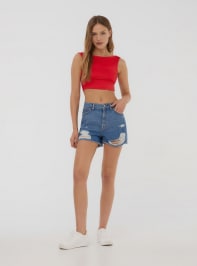 Jeans cortos Mujer Terranova