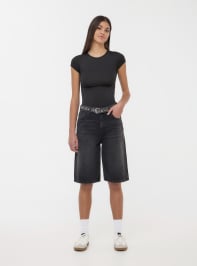 Pantalone Jeans Corto Donna Terranova