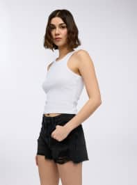 Pantalone Jeans Corto Donna Terranova