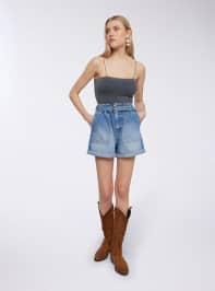 Pantalone Jeans Corto Donna Terranova
