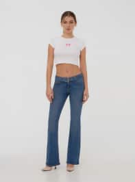 Long pants jeans Woman Terranova