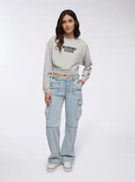 Pantalone Jeans Lungo Damen Terranova