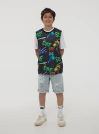 Pantalone Jeans Corto Bambino Kids