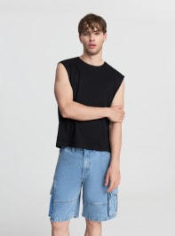 Short en Jeans Homme Terranova