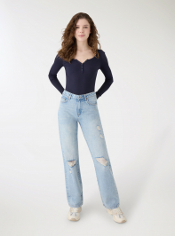Pantalone Jeans Lungo Donna Terranova