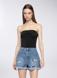 Pantalone Jeans Corto Donna Terranova