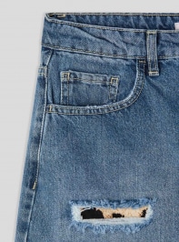 Pantalone Jeans Corto Donna Terranova