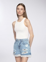 Short en Jeans Femme Terranova