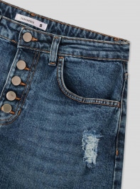 Pantalone Jeans Corto Donna Terranova