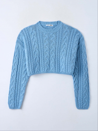 Maglia Da Donna Tommy Hilfiger Girocollo A Trecce - WW0WW41142 - Foto 4