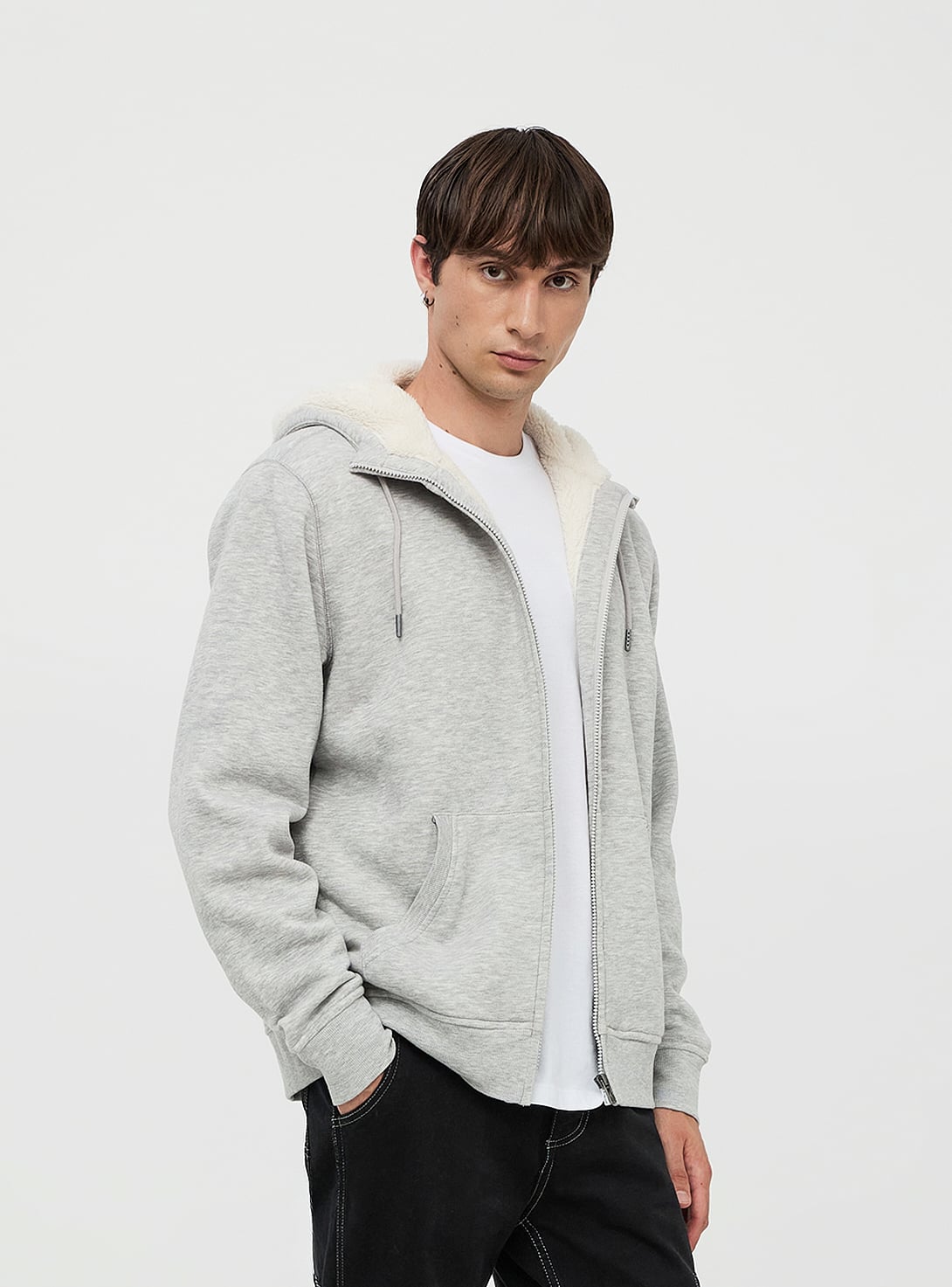 Felpa sherpa uomo hot sale