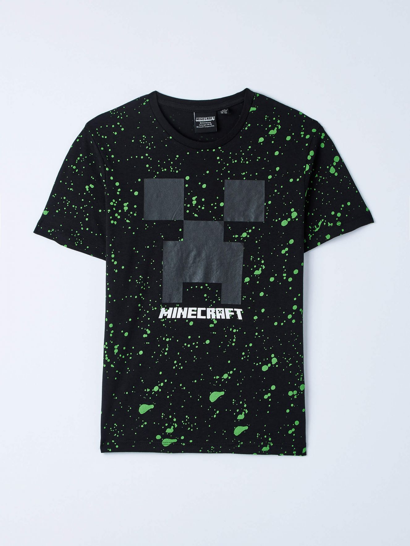 Minecraft Jungen Schwarz T-Shirt