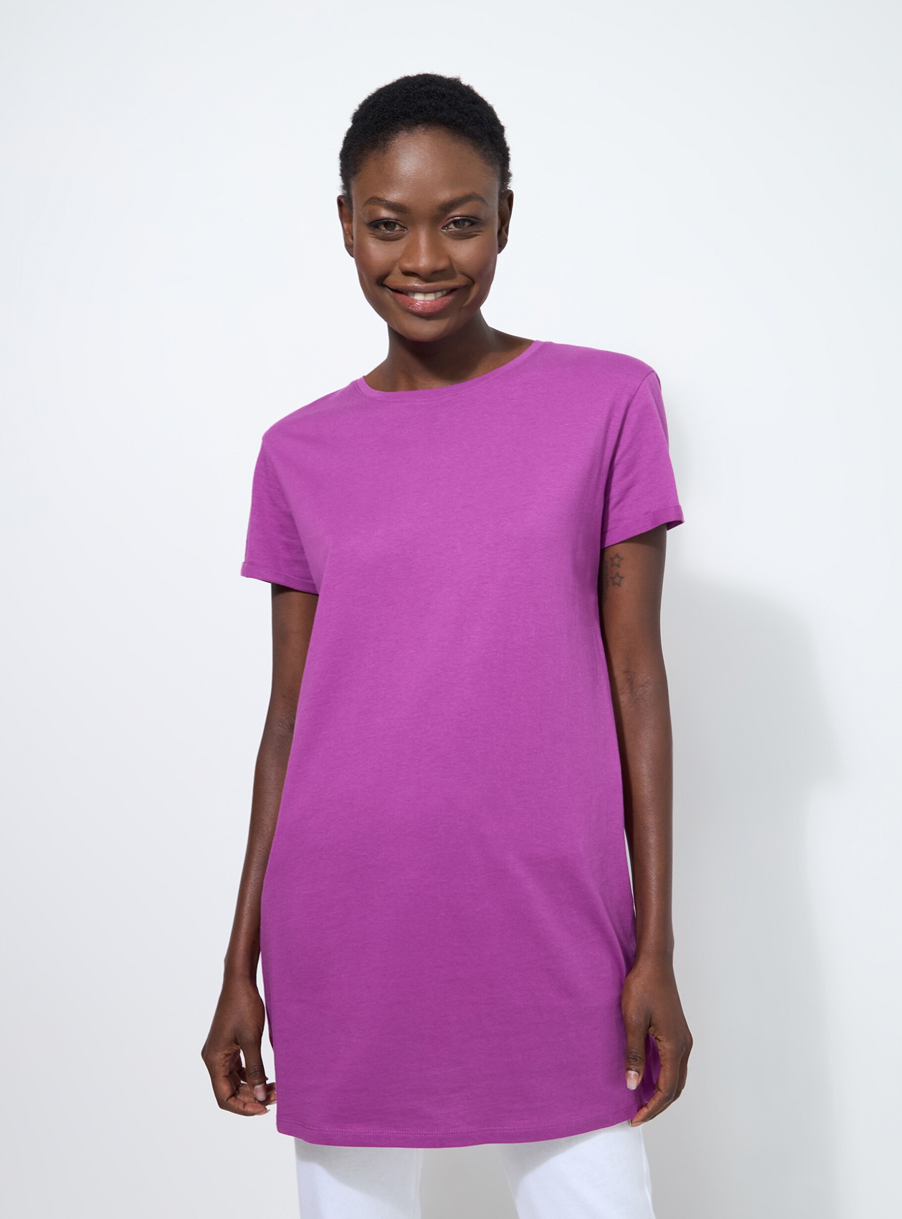 Violet Single-colour oversize T-shirt - Buy Online | Terranova