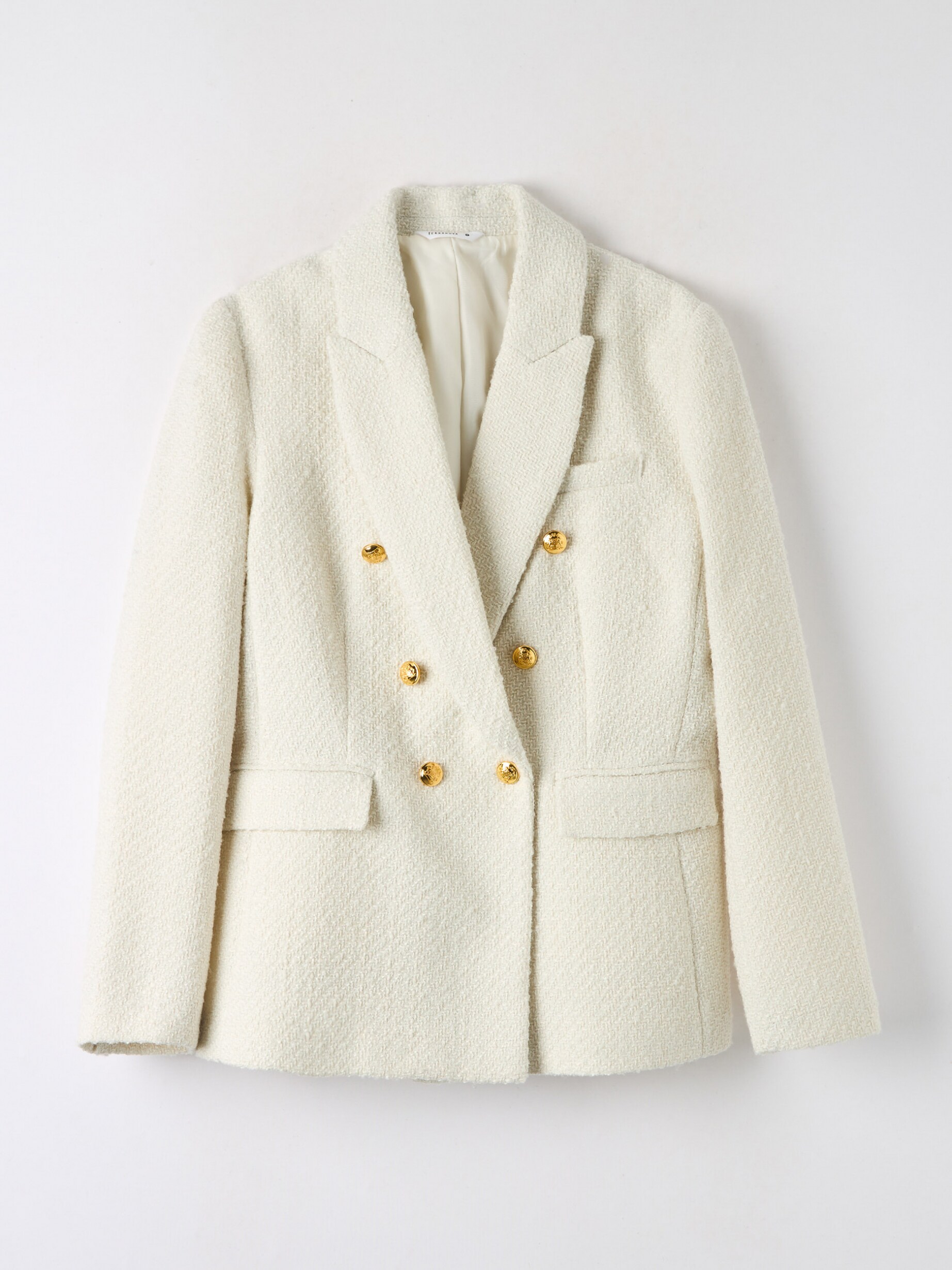 Zara tweed jacket white on sale