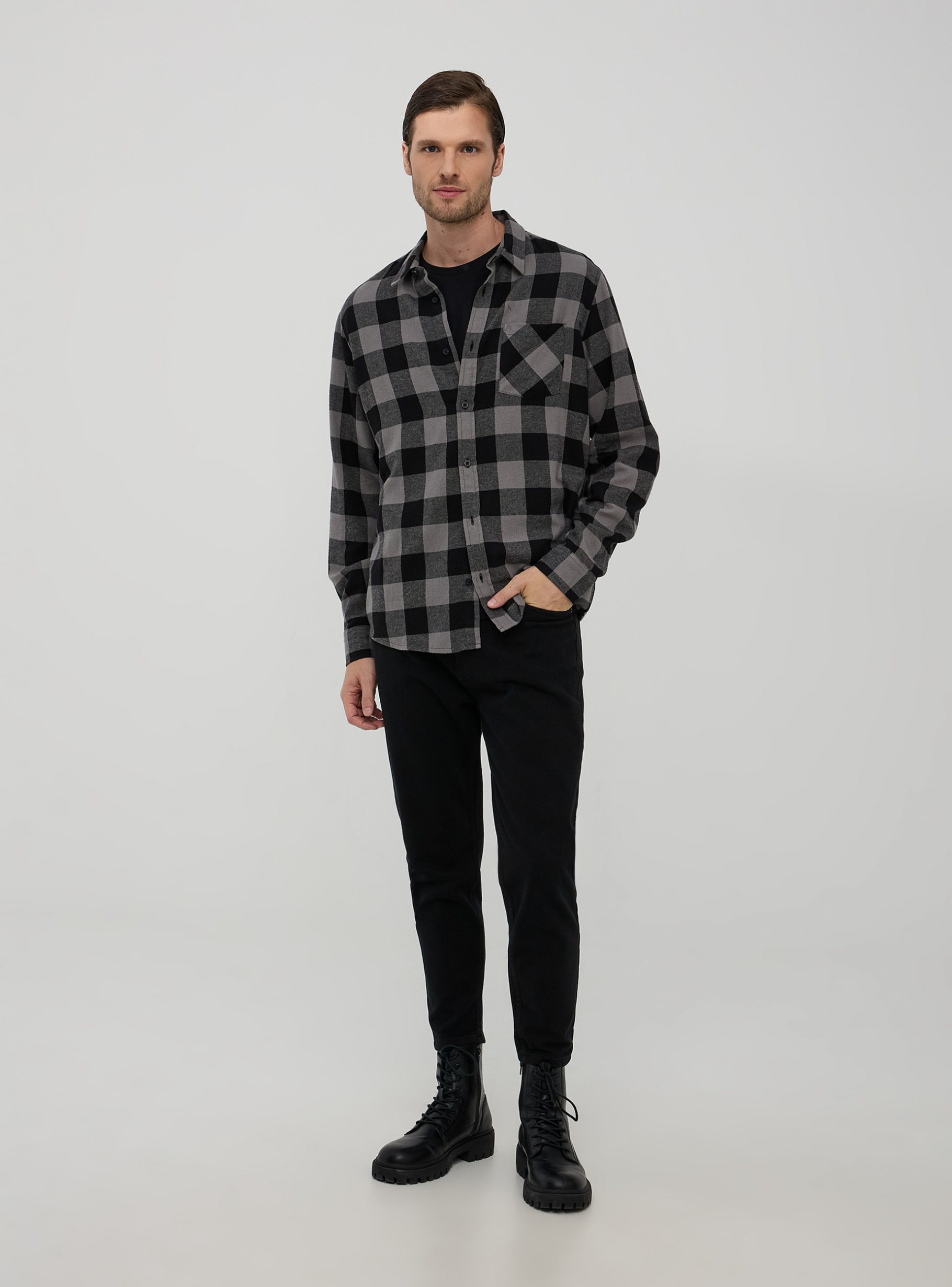 Var grey rat Checked shirt - Buy Online | Terranova