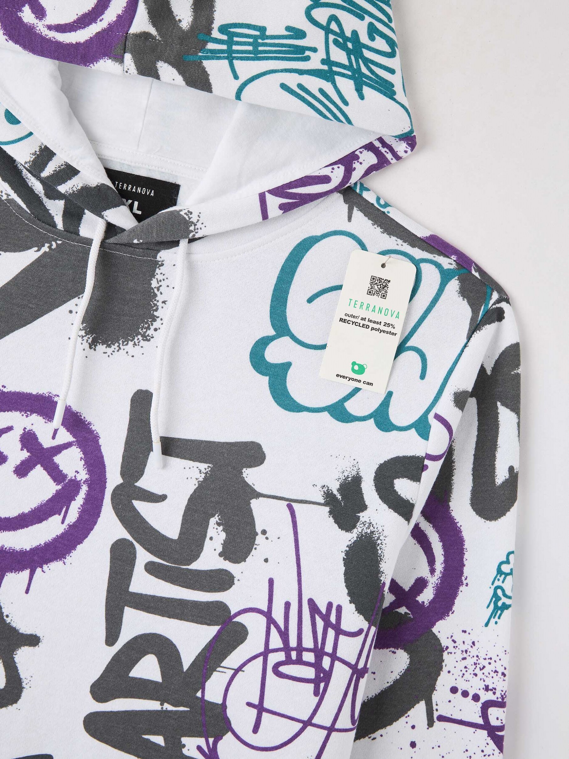 Var optical whiteico Hoodie with graffiti print - Buy Online Var optical whiteico Hoodie with graffiti print - Buy Online