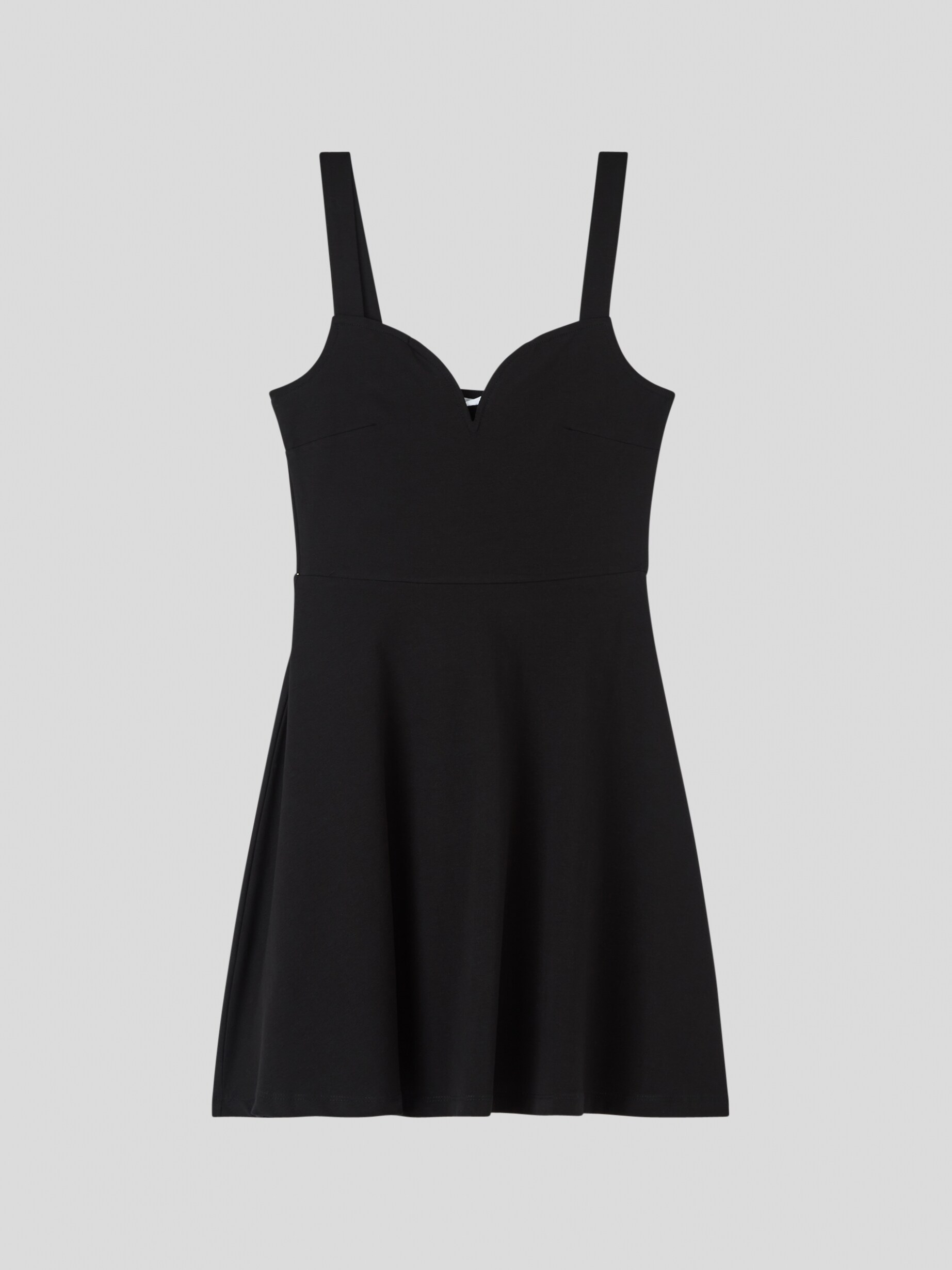 Black Skater dress with underwire neckline - Buy Online